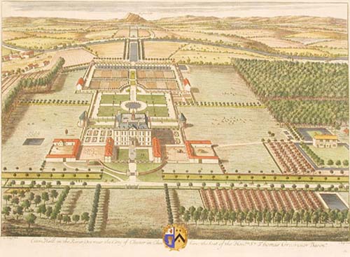 Eaton Hall - by Jan Kip (1708)