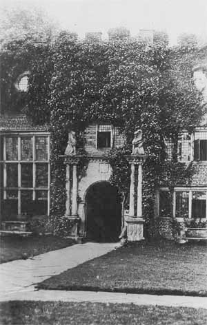 Tabley Old Hall - close-up of main entrance