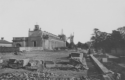 Trentham Hall - demolition almost complete