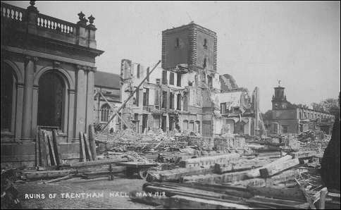 Trentham Hall - demolition in progress 1912